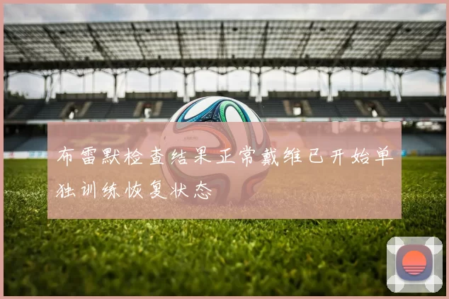 布雷默检查结果正常戴维已开始单独训练恢复状态